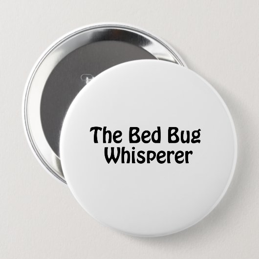 the bed bug whisperer ronde button 4,0 cm (Voorkant /achterkant)