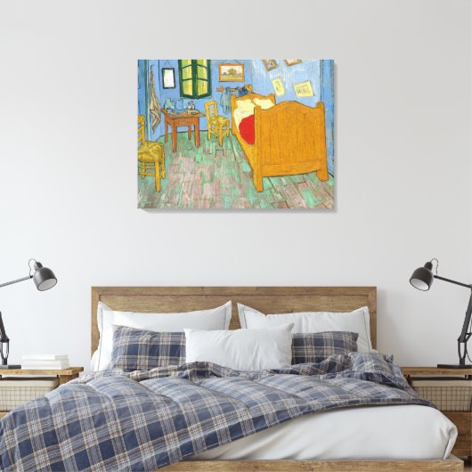 The Bedroom - Vincent van Gogh (1889) Canvas Afdruk (Insitu (Slaapkamer))
