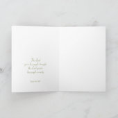 The Bee Greeting Card Psalm 29:11 Kaart (Binnen)