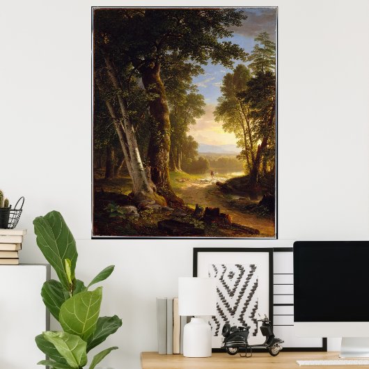 The Beeches - Asher Brown Durand - 1845 - Poster (Thuiskantoor)
