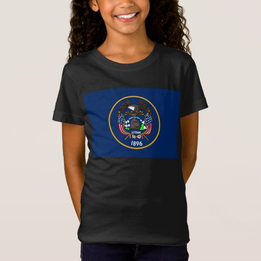 The Beehive State Industry Flag of Utah T-Shirt (Voorkant)