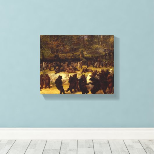 The Beer Dance, 1870, van William Holbrook Beard Canvas Afdruk (Insitu (Houten vloer))