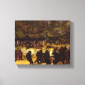 The Beer Dance, 1870, van William Holbrook Beard Canvas Afdruk (Voorkant)