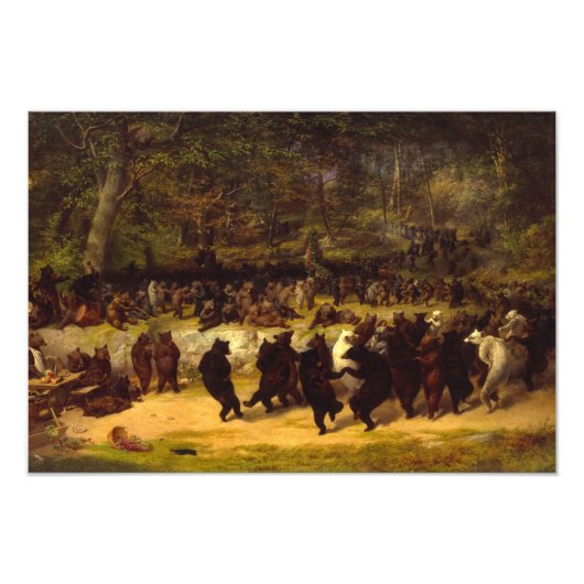 The Beer Dance, 1870, van William Holbrook Beard Foto Afdruk (Voorkant)