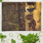 The Beer Dance, 1870, van William Holbrook Beard Theedoek (Gevouwen)