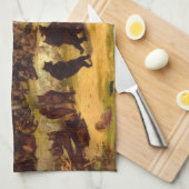 The Beer Dance, 1870, van William Holbrook Beard Theedoek (Quarter Fold)