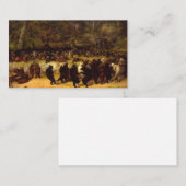 The Beer Dance, 1870, van William Holbrook Beard Visitekaartje (Voorkant / Achterkant)