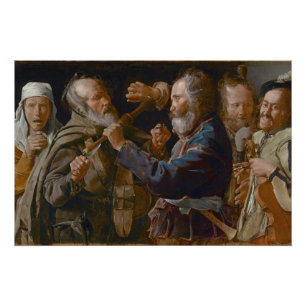 The Beggars' Brawl, c.1625-30 (olie op canvas) Perfect Poster