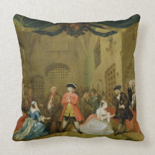 The Beggar's Opera, Scene III, Act XI, 1729 (oil o Kussen