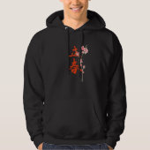 The Beginning Of Spring Japanese Sakura Calligraph Hoodie (Voorkant)