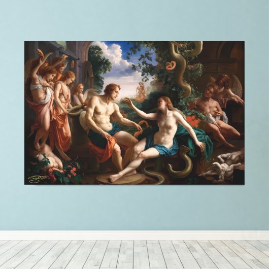 The Beginning of the Lie Canvas Afdruk (Insitu (Houten vloer))