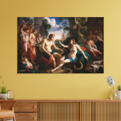 The Beginning of the Lie Canvas Afdruk (Insitu (Woonkamer))