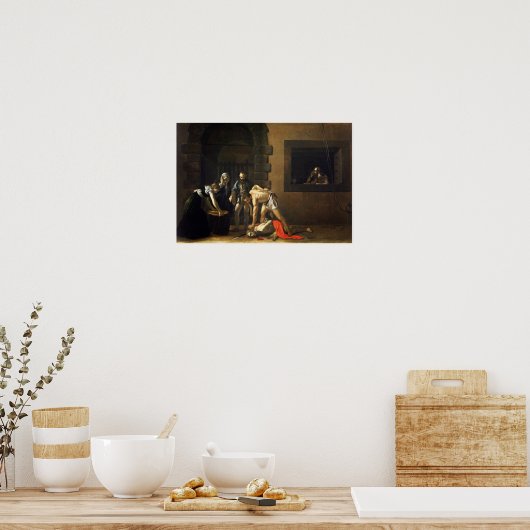 The Beheading of Saint John by Caravaggio - Poster (Keuken)