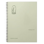 The Bell Jar- Botanists Pause- Minimal  Notitieboek (Voorkant)