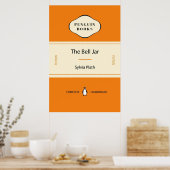 The Bell Jar by Sylvia Plath Penguin Classic Hoesj Poster (Keuken)
