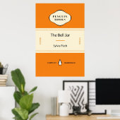The Bell Jar by Sylvia Plath Penguin Classic Hoesj Poster (Thuiskantoor)