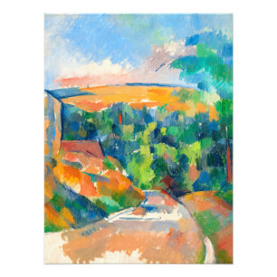 The Bend in the Road van Paul Cezanne Foto Afdruk