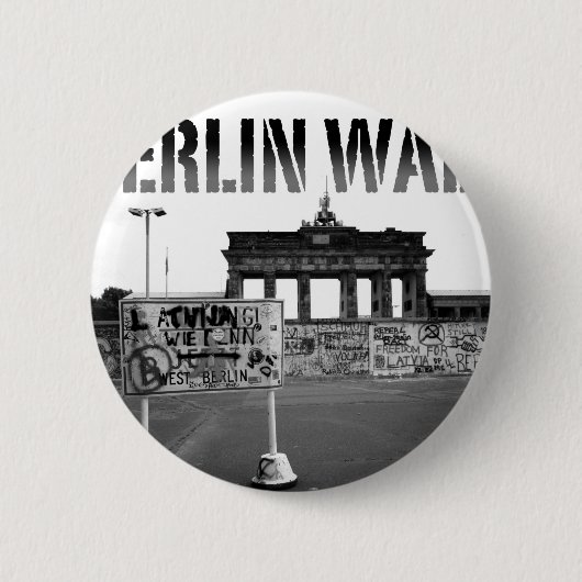 The Berlin Wall Germany 1989 - Pro Photo Ronde Button 5,7 Cm (Voorkant)