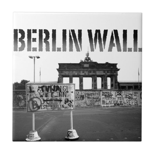 The Berlin Wall Germany 1989 - Pro Photo Tegeltje (Voorkant)