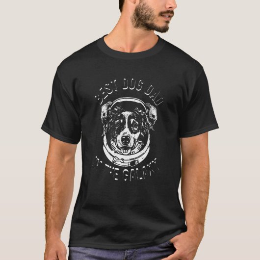 The Best Australian Shepherd Dad in the galaxy - A T-shirt (Voorkant)