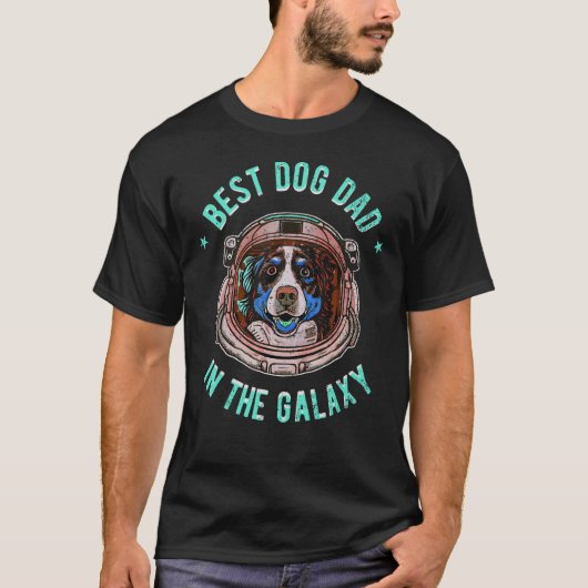 The Best Australian Shepherd Dad in the galaxy - A T-shirt (Voorkant)