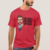 The Best Birthday Upgrade Dad with Glasses T-shirt (Voorkant)