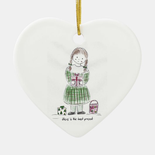 The_best_cadeau Keramisch Ornament (Voorkant)