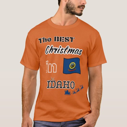 The best christmas is in IDAHO T-shirt (Voorkant)