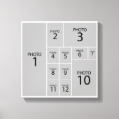 The Best Collage Maker Create 12 photos Canvas Afdruk (Voorkant)