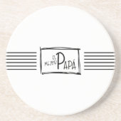 The best Dad. El mejor Papá. Zandsteen Onderzetter (Voorkant)