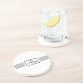 The best Dad. El mejor Papá. Zandsteen Onderzetter (Zijkant)