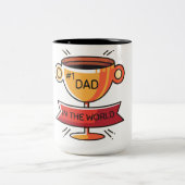 the best dad tweekleurige koffiemok (Center)