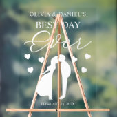 The Best Day Ever Personalized Wedding Acryl Bord (Neutraal)