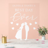 The Best Day Ever Personalized Wedding Acryl Bord (Huwelijk)