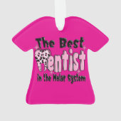 The Best Dentist in the Molar System Christmas Ornament (achterkant)