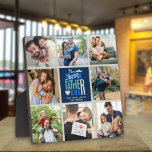The Best Father ever Collage 8 Photos gift for Dad Fotoplaat<br><div class="desc">Show your love for Dad with this beautiful personalized "the best father ever" photo collage design. The design features a fun and stylish typographic design in navy and light blue. Personalize with the established year, along with 8 of your own special family photos. Create a truly personalized gift for Dad....</div>