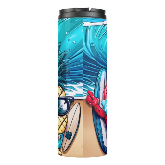 THE BEST FRIENDS STRAWBERRY AND PINEAPPLE THERMOSBEKER (Achterkant)