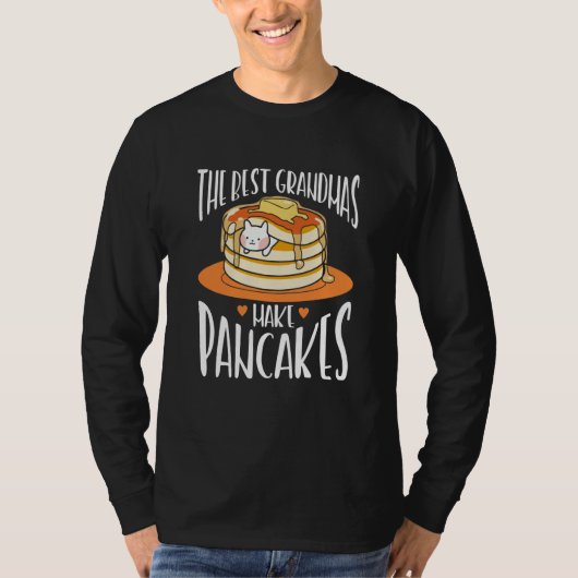 The Best Grandmas Make Pancakes Pancake Maker Food T-shirt (Voorkant)