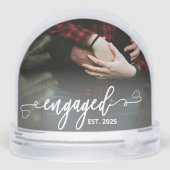 The Best Is yet To Come Engagement Couple Picture Sneeuwbol (Achterkant)