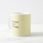 The Best Is Yet To Come Yellow Retirement Fun Mug Koffiemok (Voorkant links)