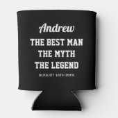 The Best Man myth legende koelbox for groomsmen Blikjeskoeler (Achterkant)