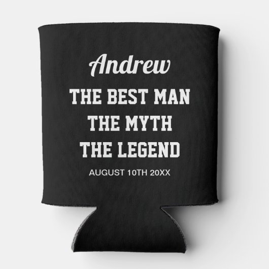 The Best Man myth legende koelbox for groomsmen Blikjeskoeler (Achterkant)