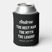 The Best Man myth legende koelbox for groomsmen Blikjeskoeler (Blikje Achterkant)