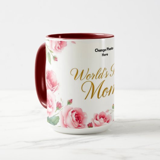 The Best Mom Ever | Cozy Heart Mug Mok (Voorkant links)