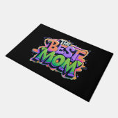 The Best mom style graffiti Deurmat (Schuin)