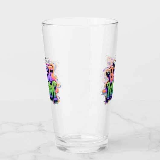 The Best mom style graffiti Glas (Rechts)