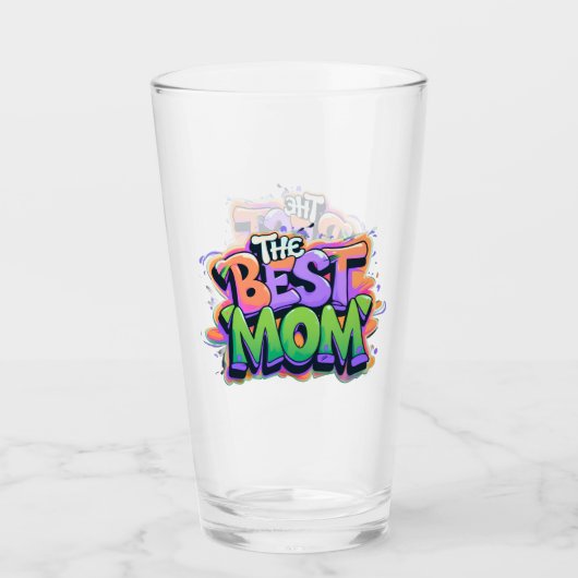 The Best mom style graffiti Glas (Voorkant)