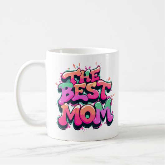 The Best mom style graffiti Koffiemok (Links)