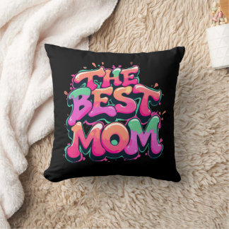 The Best mom style graffiti Kussen