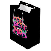 The Best mom style graffiti Medium Cadeauzakje (Voorkant Gekanteld)